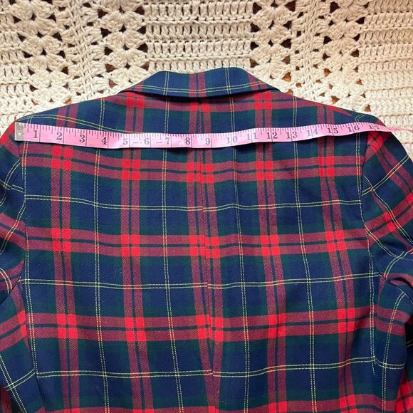 Vintage Fioravanti Tartan Plaid Sport Coat w/ Firmin London Gold Buttons 42 Reg - Picture 11 of 16
